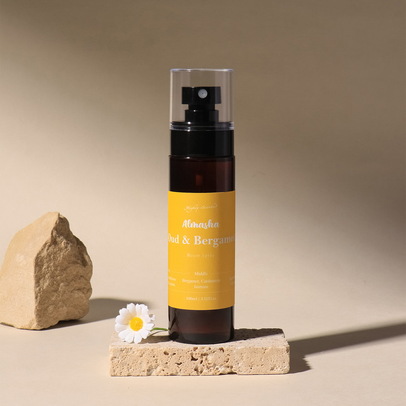 Oud & Bergamot Room Freshener – Rich Oriental Citrus Aroma | Almasha Perfumes