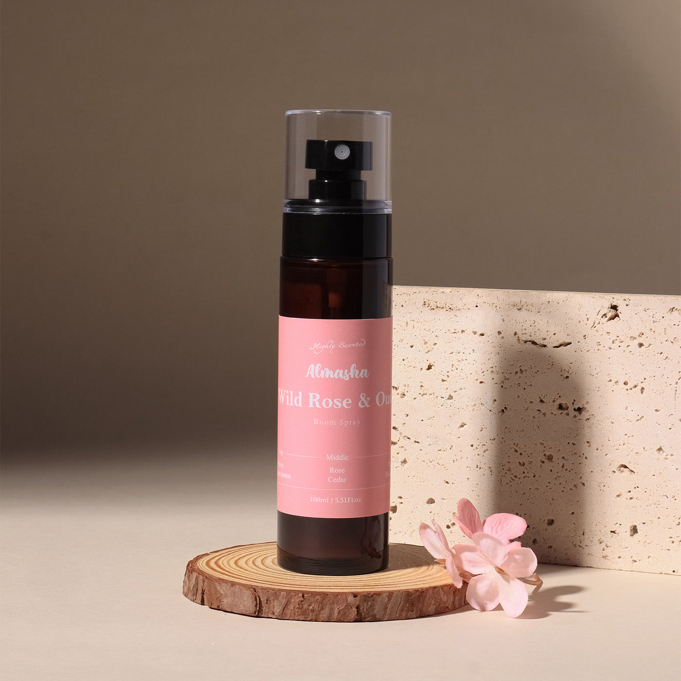 Wild Rose & Oud Room Freshener – Floral Luxury with Oriental Touch | Almasha Perfumes