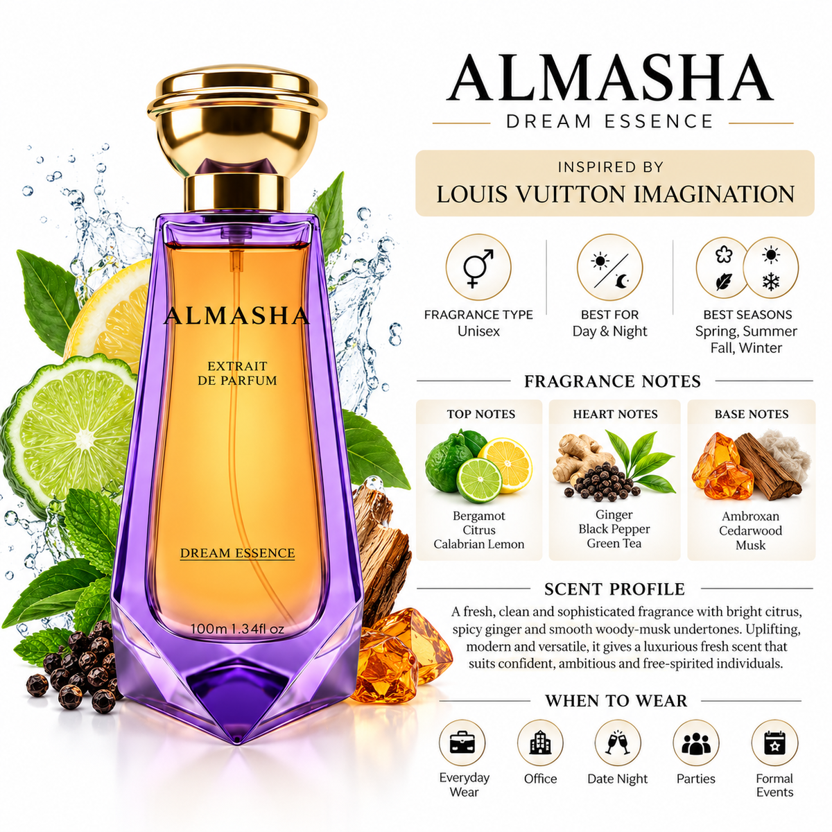 Dream Essence Inspired by Louis Vuitton Imagination | 100 ML