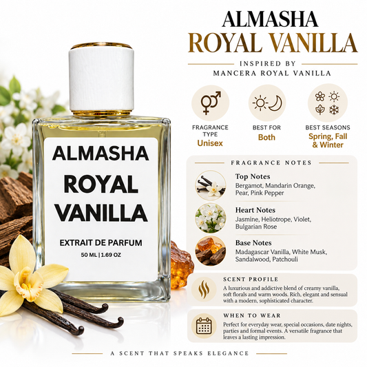 Royal Vanilla Inspired by Mancera Royal Vanilla – 50 ML