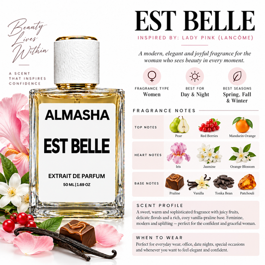 Est Belle Inspired by Lady Pink 50ml Extrait de Parfum