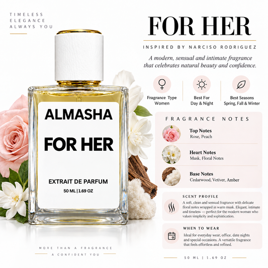 For Her Inspired by Narciso Rodriguez – 50ml Extrait de Parfum