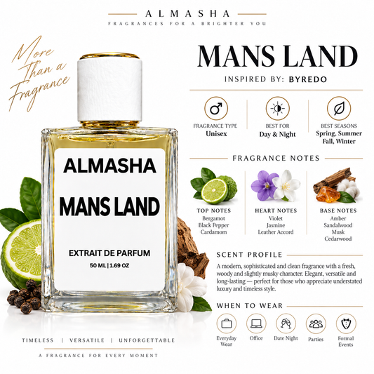 Mans Land Inspired by Byredo 50ml Extrait de Parfum