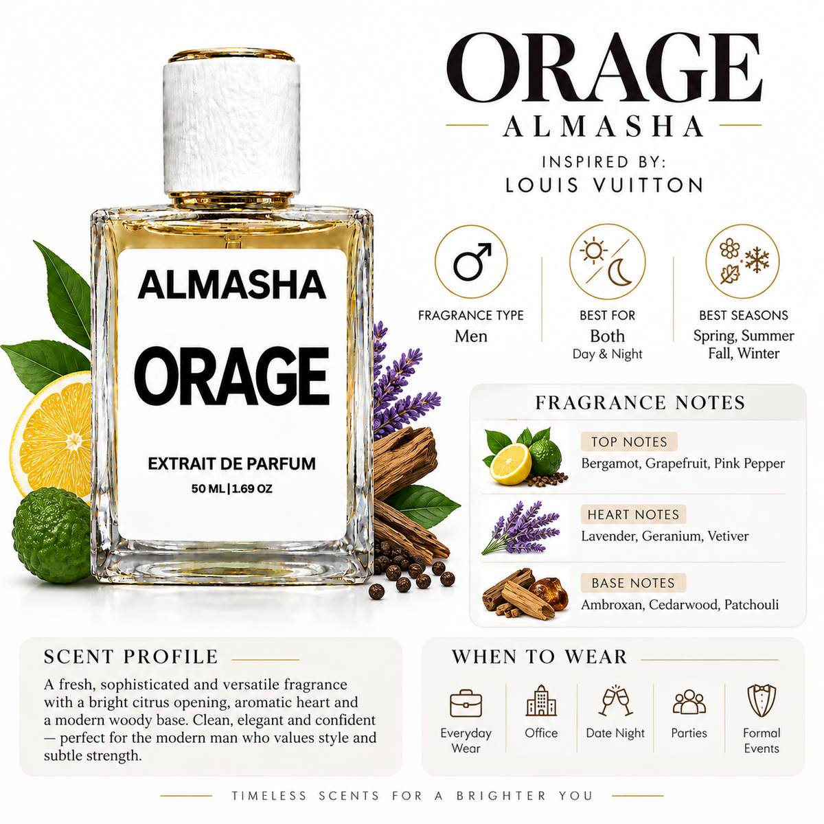 Orage Inspired by Louis Vuitton – 50ml Extrait de Parfum
