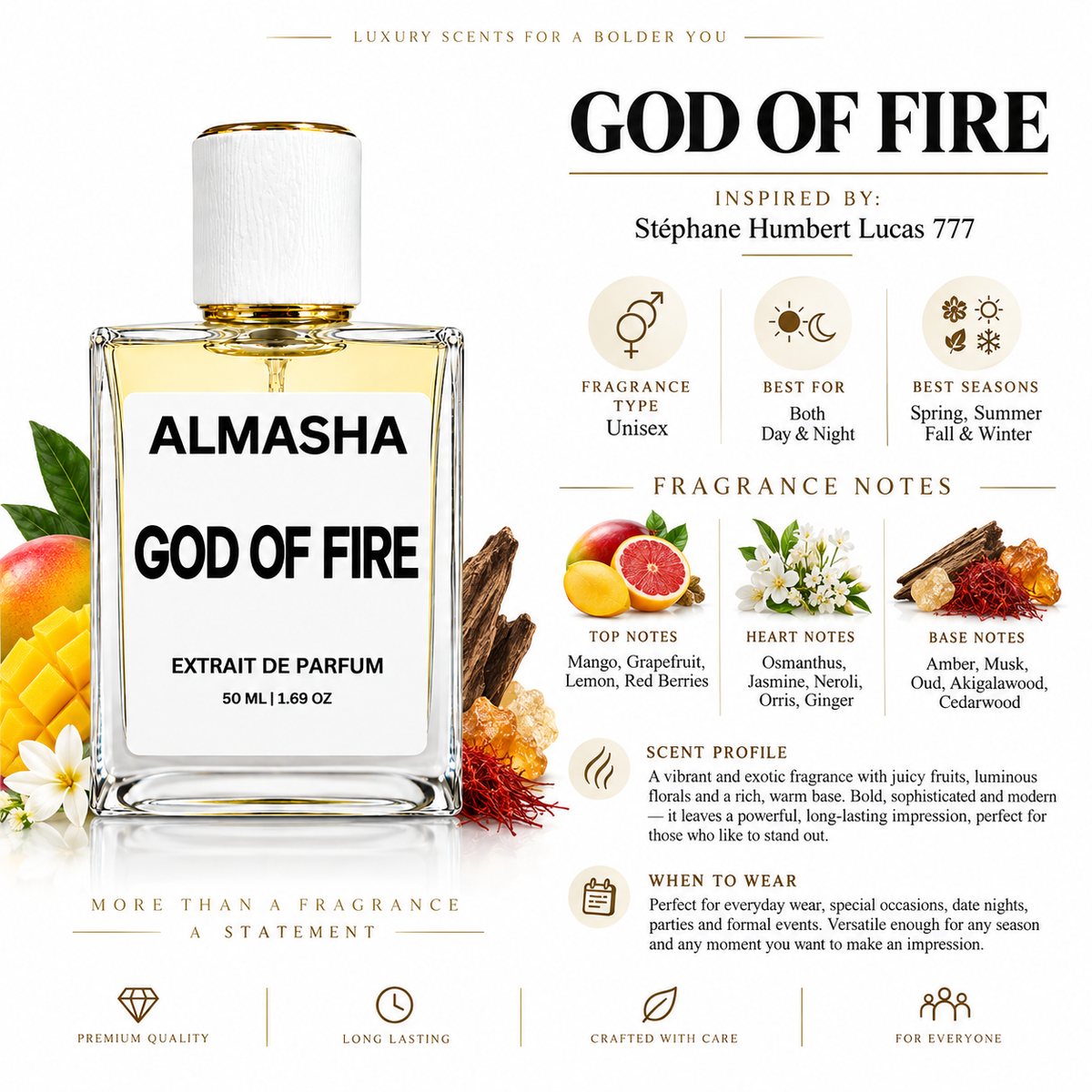 God of Fire Inspired by Stéphane Humbert Lucas 777 – 50ml