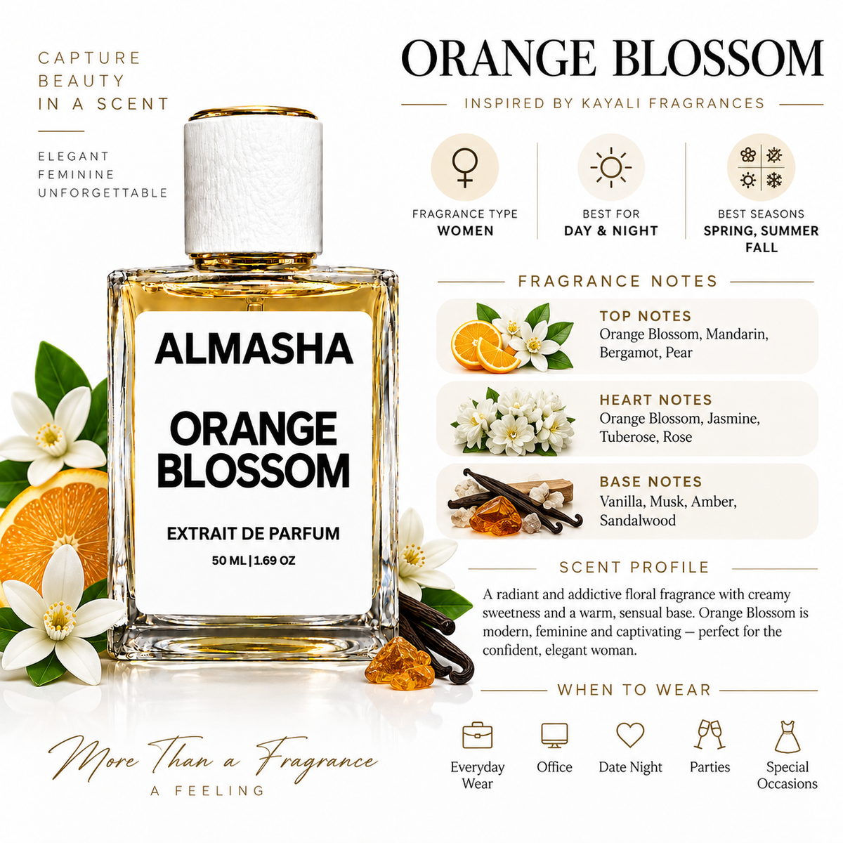 Orange Blossom Inspired by Kayali Fragrances – 50ml