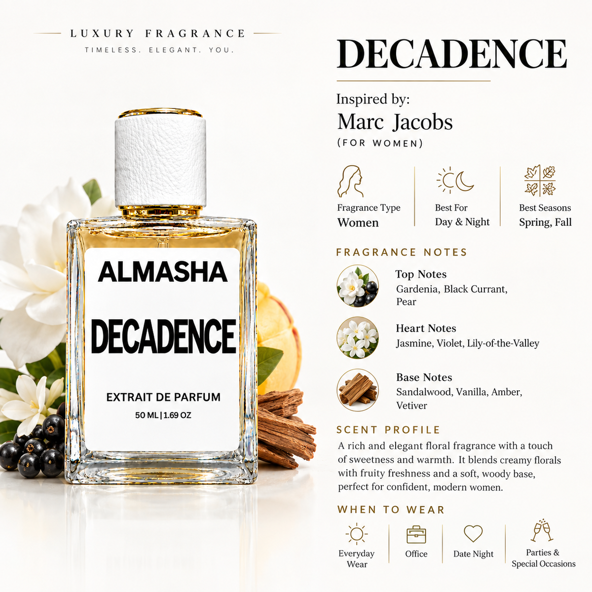 Decadence Inspired by Marc Jacobs – 50ml Extrait de Parfum