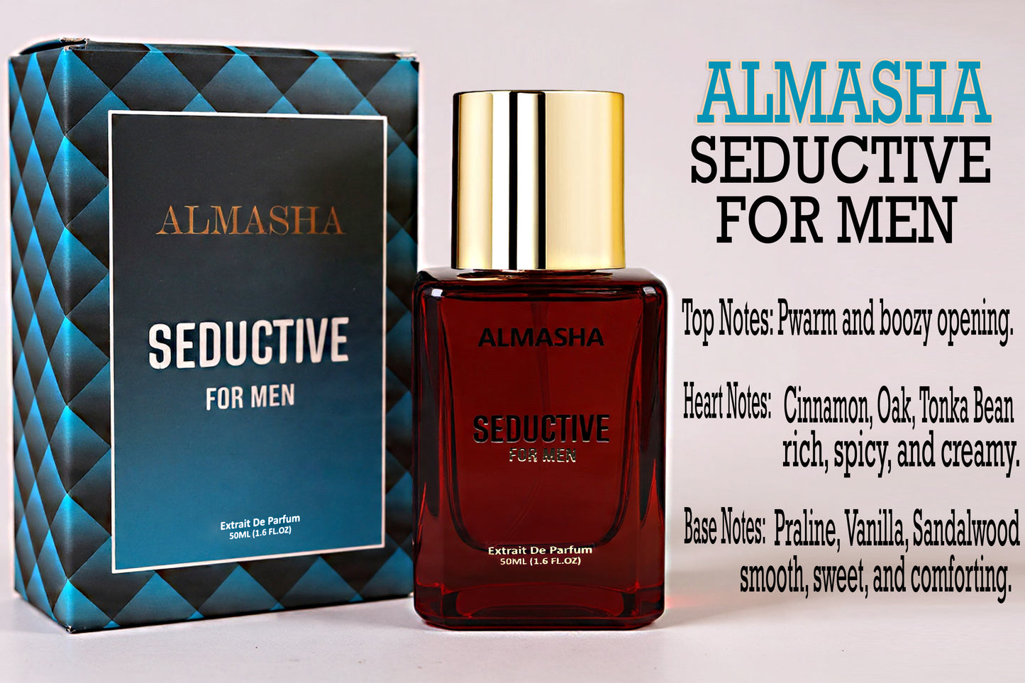 Almasha Seductive for Men – New Arrival | Powerful Long-Lasting Perfume 50ml