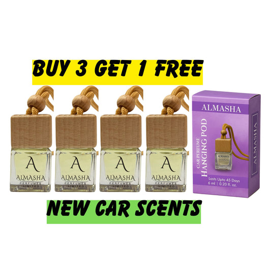 Buy 3 Get 1 FREE | Premium Car Air Freshener Combo – New Car | Long-Lasting Fragrance for Cars