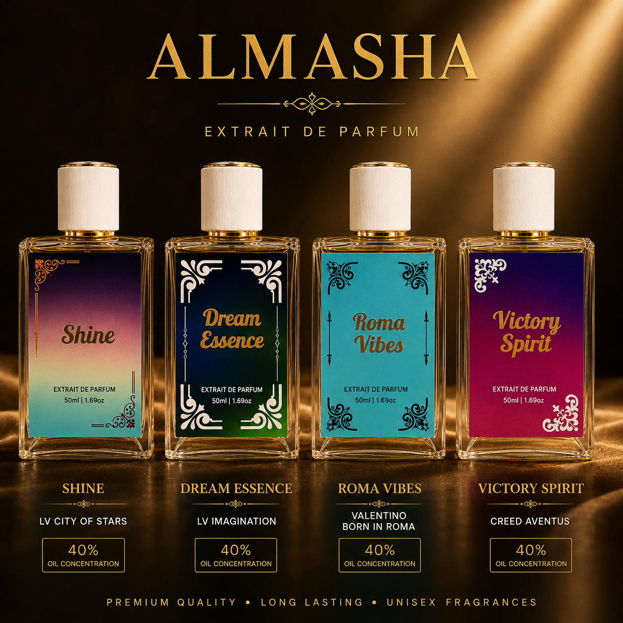 Buy All 4 Perfumes for $100 — Free Shipping Across Canada