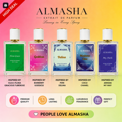 ALMASHA BEST COMBO – 5 PERFUMES FOR JUST $125