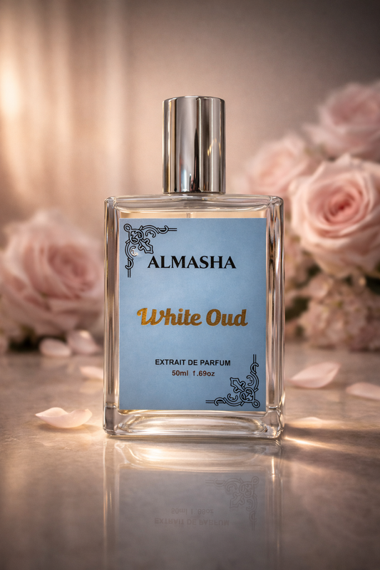White Oud Perfume | Smooth Woody Amber Luxury Fragrance | Long-Lasting Extrait De Parfum for Men & Women