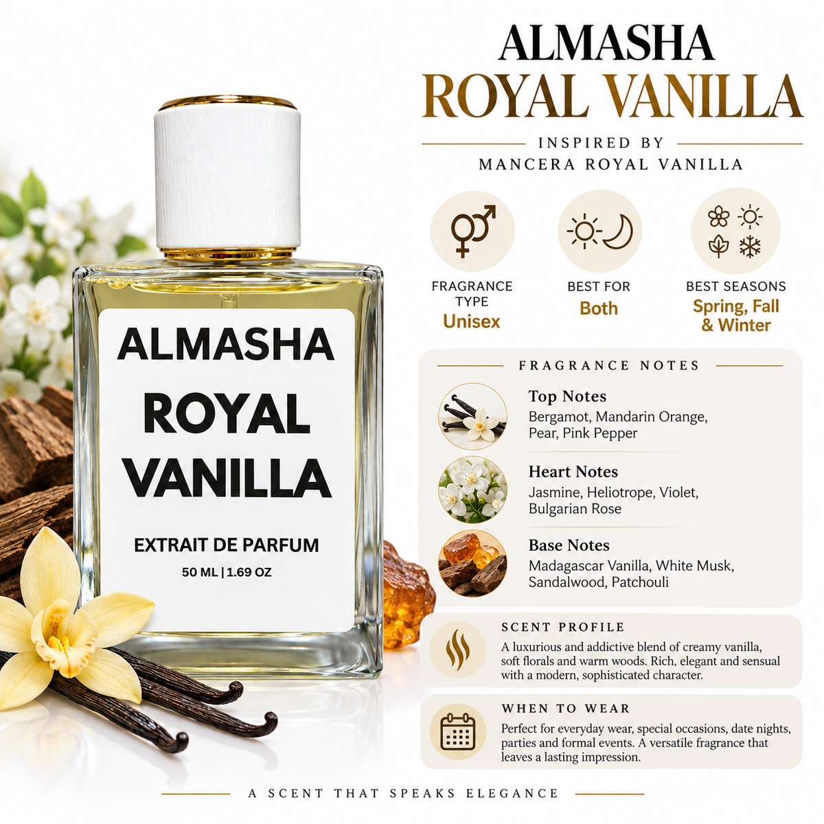 Royal Vanilla Inspired by Mancera Royal Vanilla – 50 ML