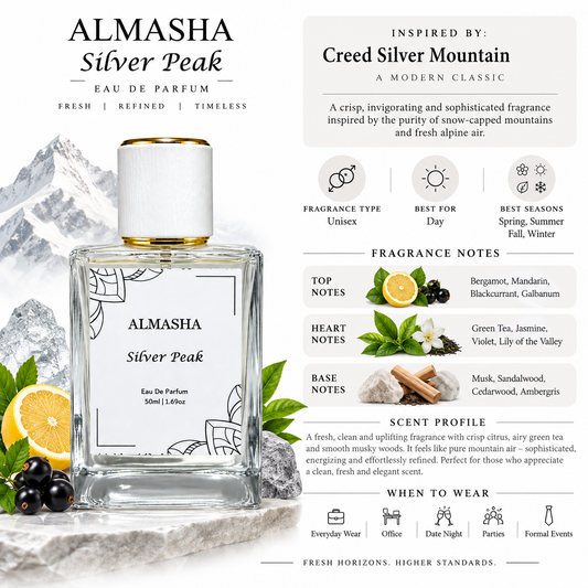 Silver Peak Inspired by Creed Silver Mountain 50ml