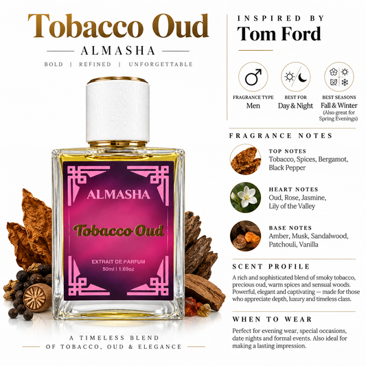 Tobacco Oud Inspired by Tom Ford Tobacco Oud – 50ml