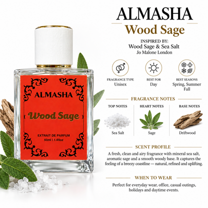 Wood Sage Extrait de Parfum – Inspired by Wood Sage & Sea Salt