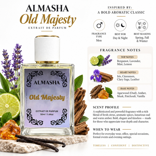 Old Majesty Inspired by Almasha – Extrait de Parfum 50ml