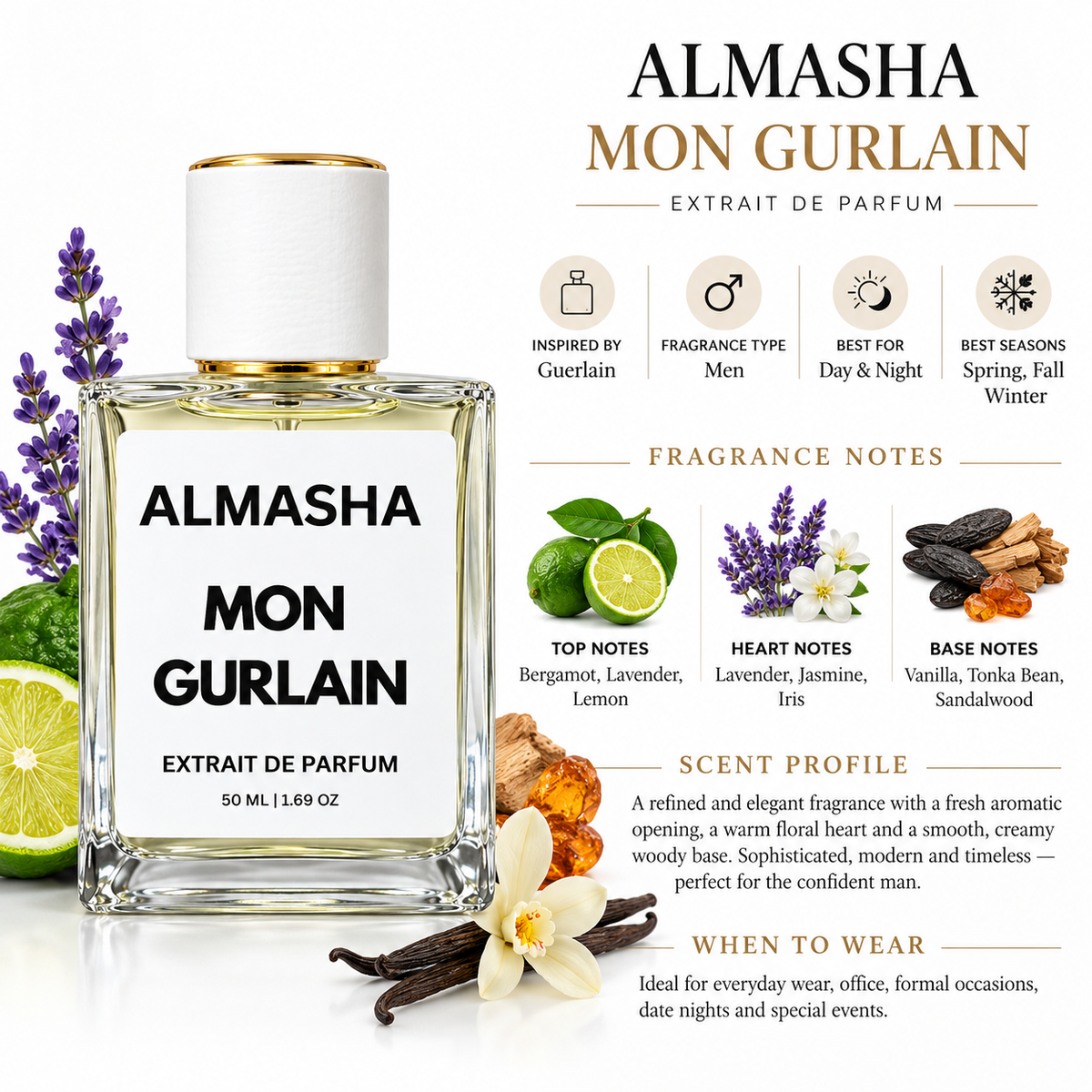 Mon Gurlain Inspired by Guerlain – 50ml Extrait de Parfum