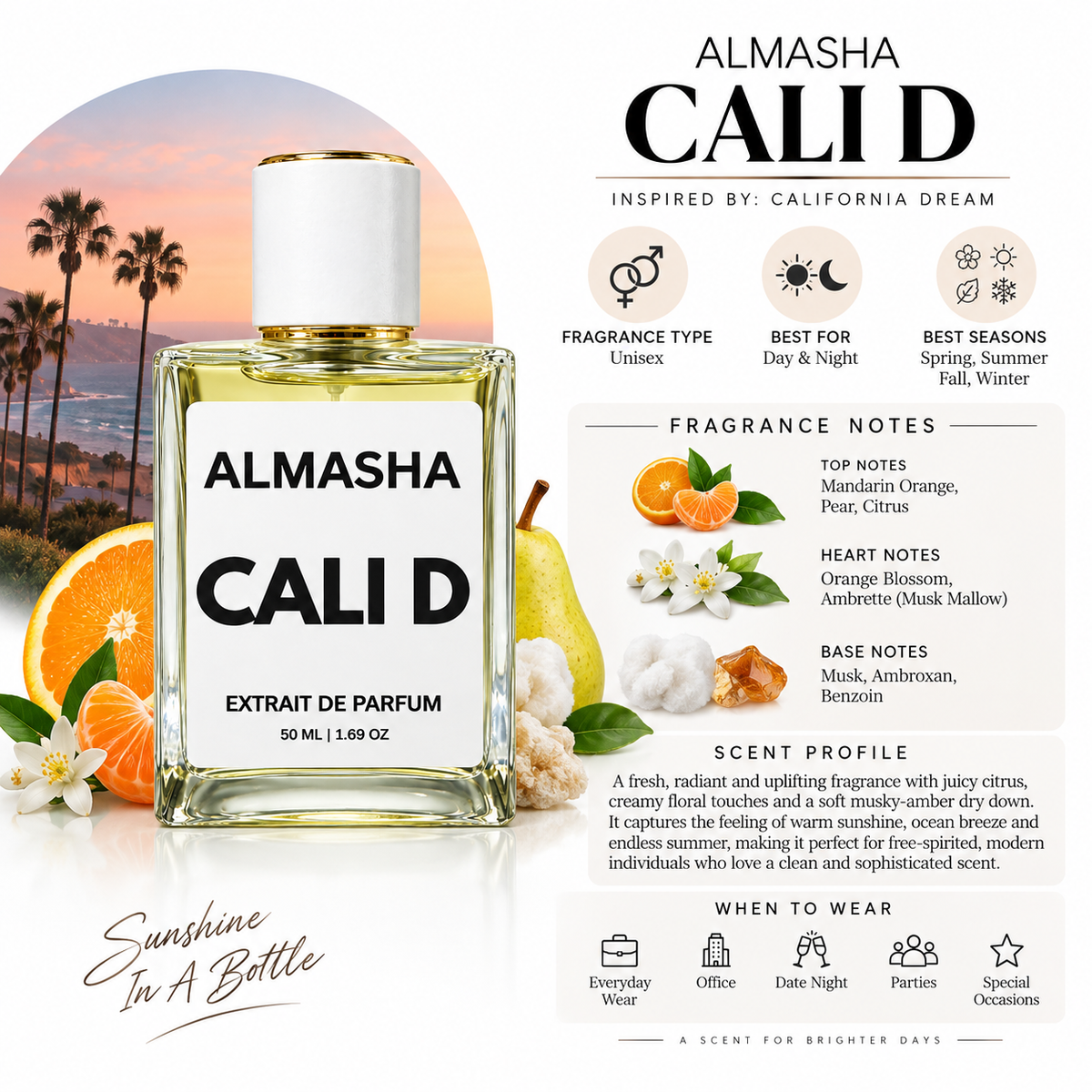Cali D Inspired by California Dream Perfume – 50 ML | 1.69 OZ