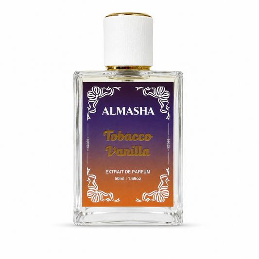 Almasha Tobacco Vanilla Inspired by Tom Ford Tobacco Vanille – Extrait de Parfum 50ML | Unisex Luxury Fragrance