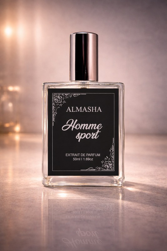 Homme Sport Inspired Perfume | Fresh Citrus Woody Sporty Fragrance for Men | Long-Lasting Luxury Scent