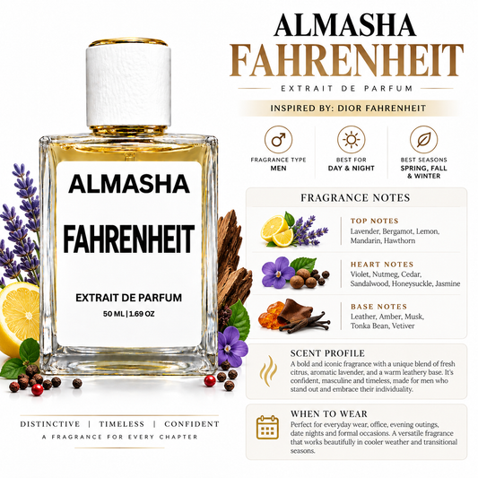 Fahrenheit Inspired by Dior Fahrenheit 50ml Extrait de Parfum