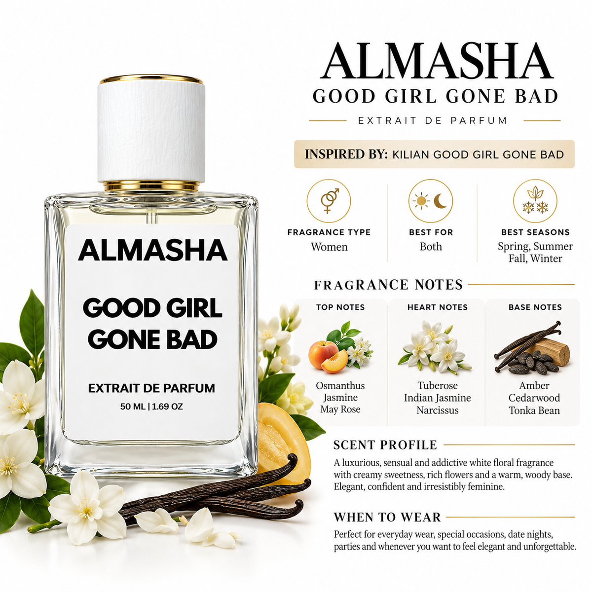 Good Girl Gone Bad Extrait de Parfum 50ml | Inspired by Kilian