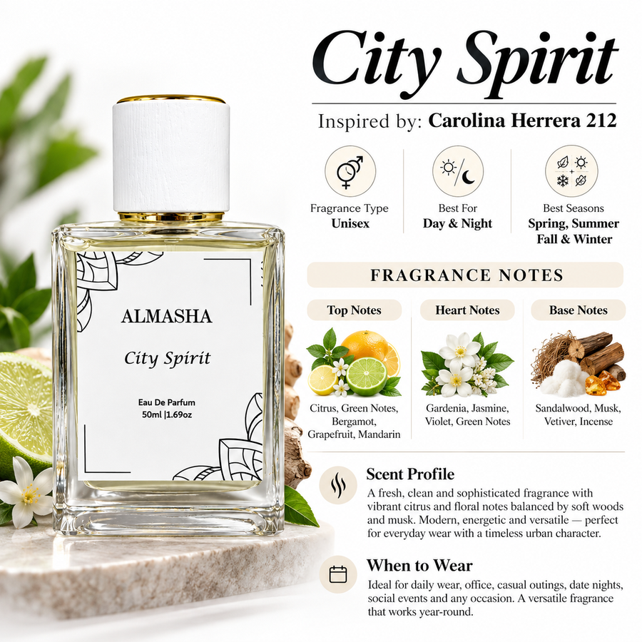 City Spirit Inspired by Carolina Herrera 212 – 50ml