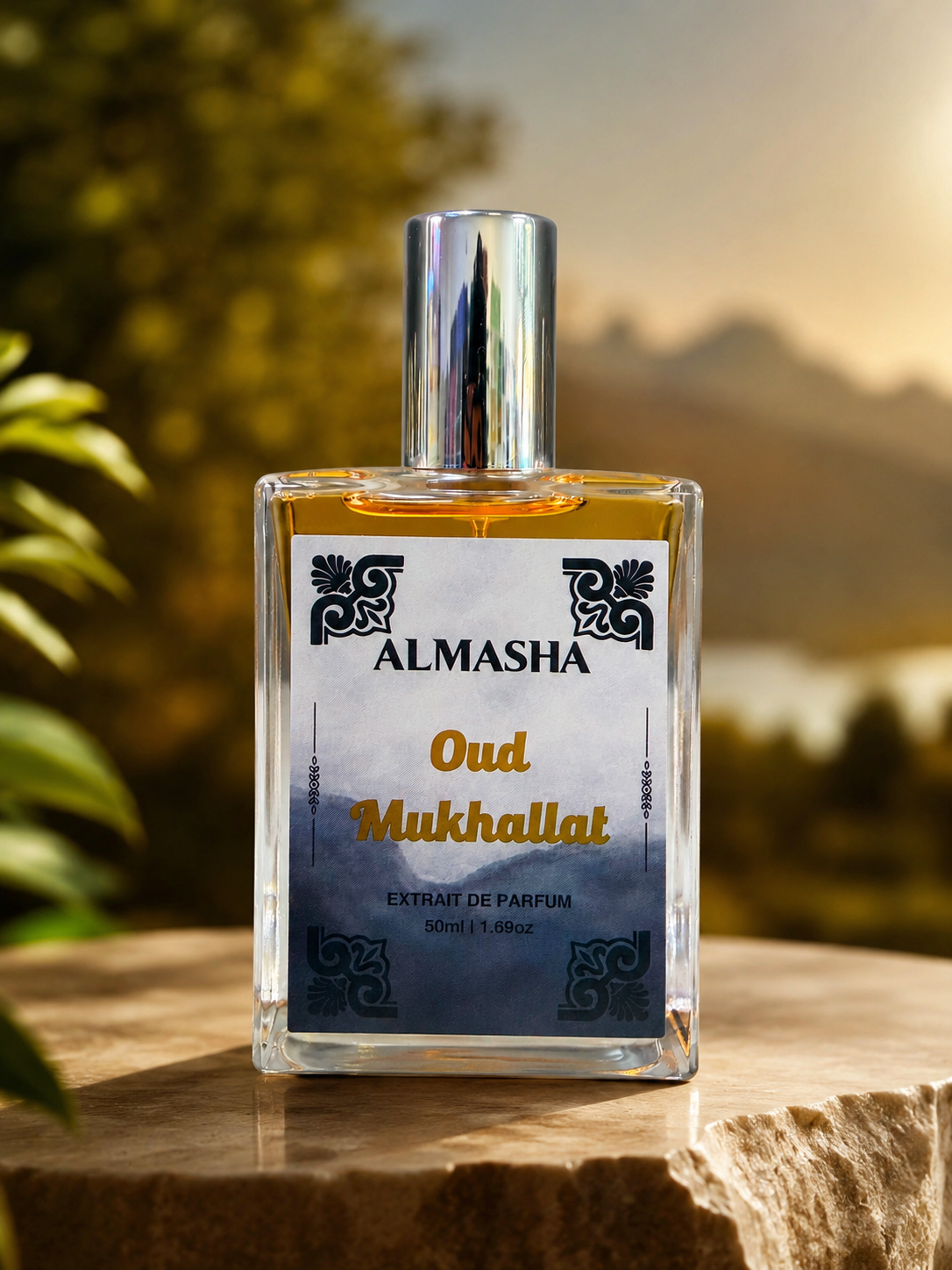 Oud Mukhallat Extrait De Parfum 50ml | Rich Arabian Oud Fragrance for Men & Women | ALMASHA