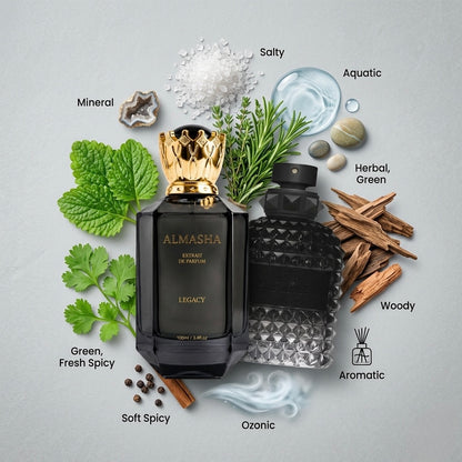 Legacy Inspired by Uomo Born in Roma for Men – Luxury Long Lasting Woody Spicy Cologne Spray 100ml