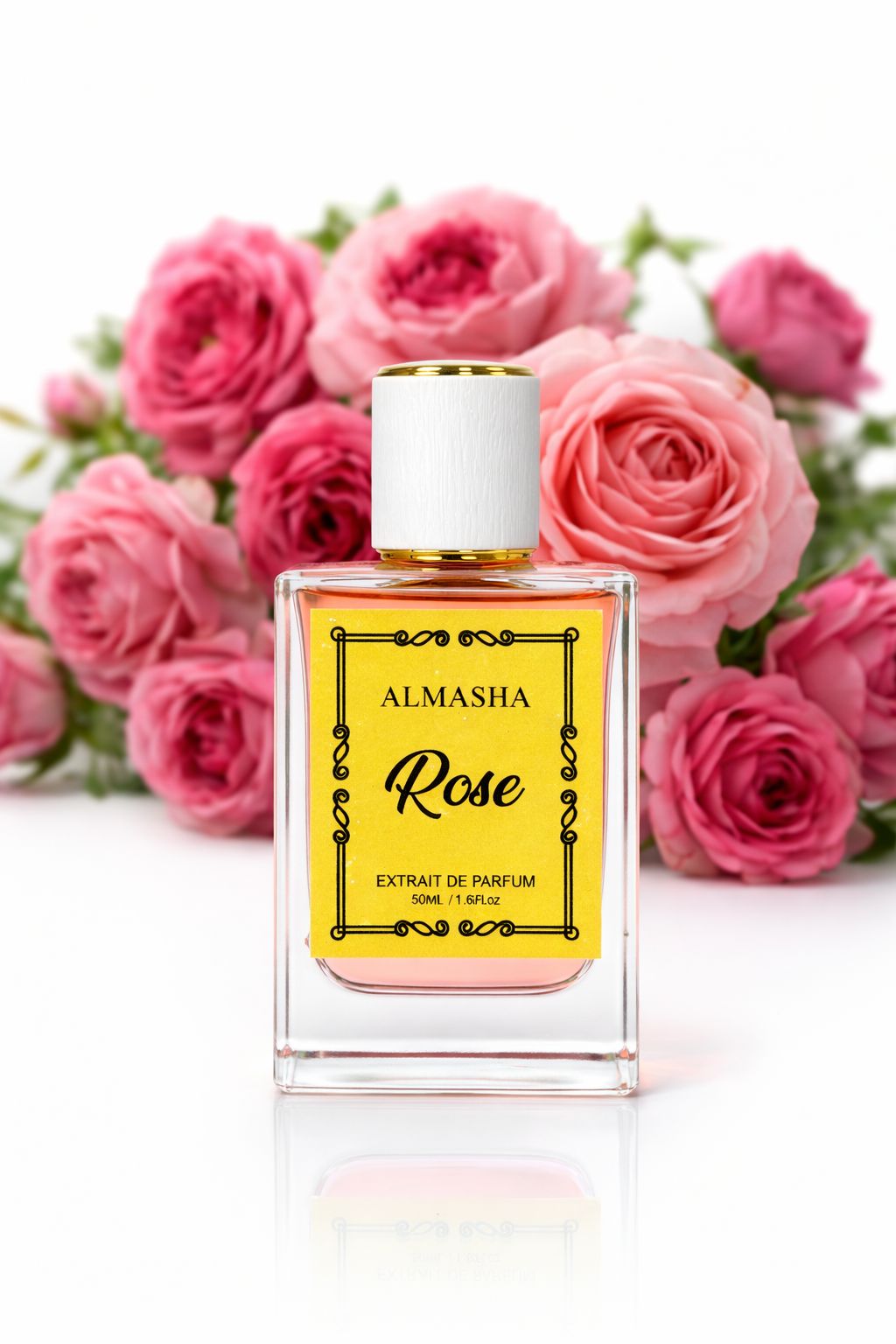 Real Rose Perfume | Pure Floral Rose Fragrance | Fresh Romantic Long-Lasting Luxury Scent