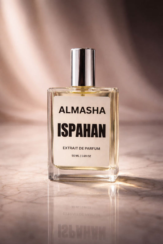 Ispahan Inspired Perfume | Rose Oud Oriental Luxury Fragrance | Long-Lasting Extrait De Parfum for Men & Women