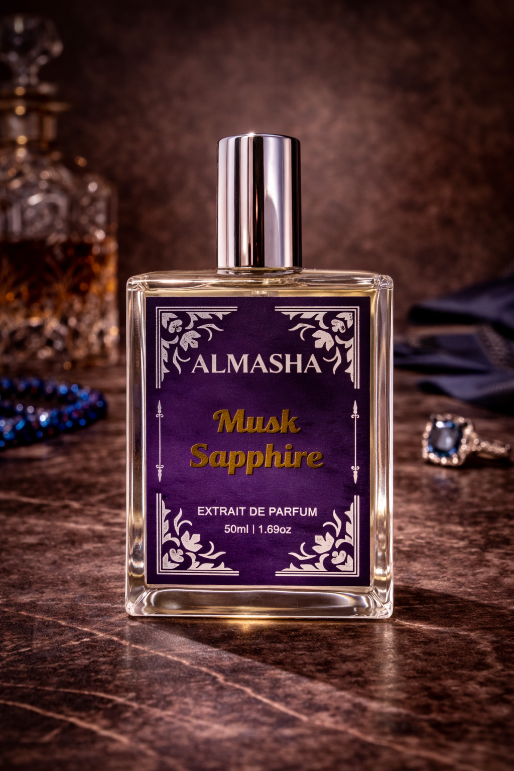 Musk Sapphire Perfume | Clean Soft Musk Fragrance | Unisex Long Lasting Attar