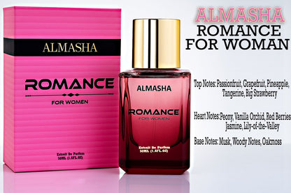 Almasha Romance for Women – New Arrival | Long-Lasting Extrait De Parfum 50ml