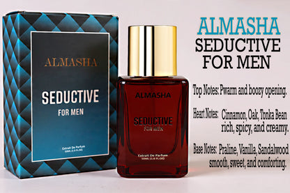 Almasha Seductive for Men – New Arrival | Powerful Long-Lasting Perfume 50ml